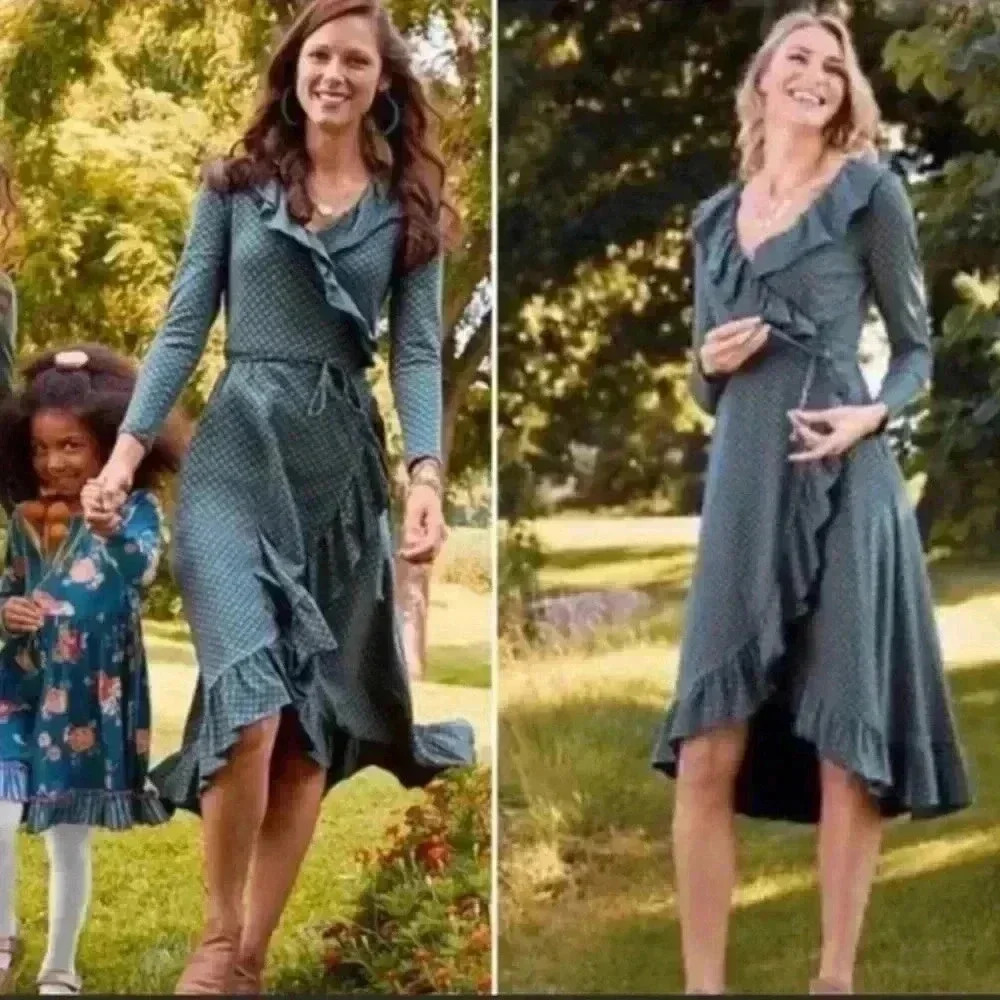 NWT Matilda Jane Reunion Ruffled Wrap Dress Size Medium